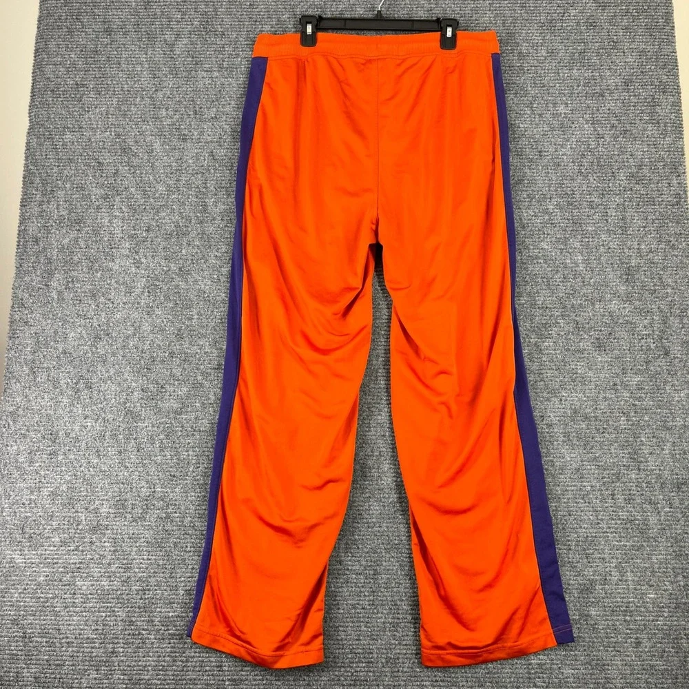 Vintage Y2K Clemson Tigers‎ Nike Team Track Pants Orange Athletic Warm Up L Mens